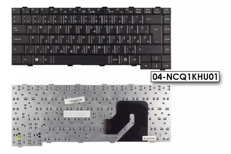 Asus W2000 (W2) W2VC fekete magyar laptop billentyűzet