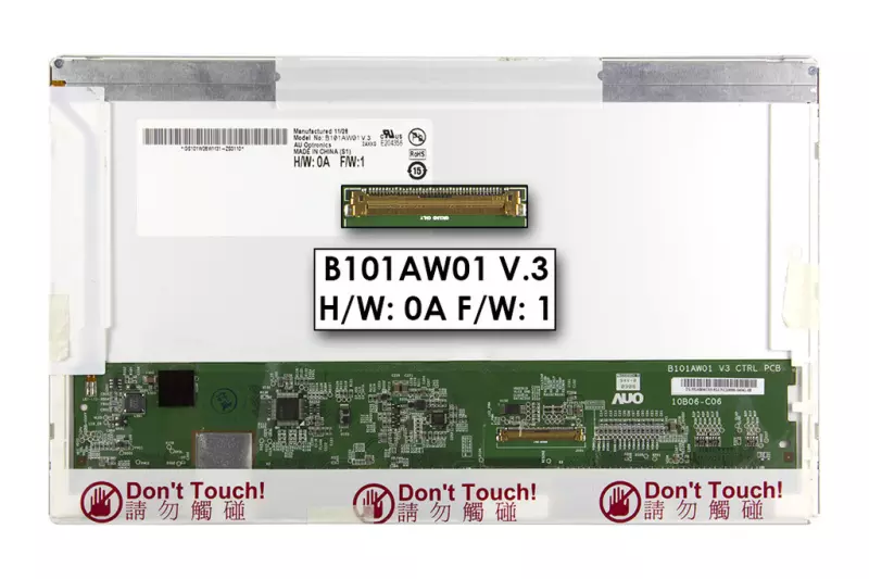 Lenovo IdeaPad S10-2 matt, tükröződésmentes laptop kijelző 1024x600 (WSVGA) beszerelési lehetőséggel