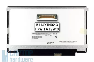 Használt karcmentes matt 11.6' HD (1366x768) eDP LED Slim kijelző (csatlakozó: 30 pin - jobb)