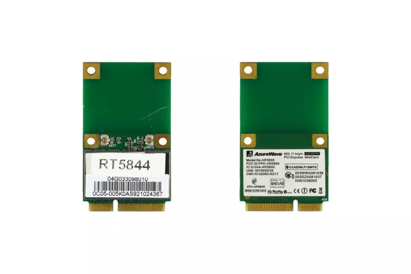 AzureWave AR5B95 használt Mini PCI-e WiFi kártya Asus (04G033098010)