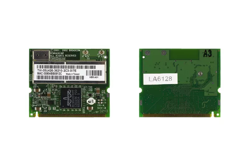 Broadcom BCM94301MP használt Mini PCI WiFi kártya Asus 