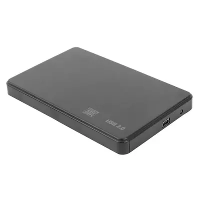 2.5' SATA HDD USB2.0-s fekete külső ház