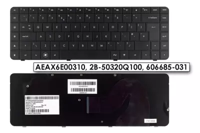 HP G sorozat G56 fekete UK angol laptop billentyűzet