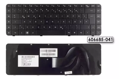 HP G sorozat G56 fekete német  laptop billentyűzet