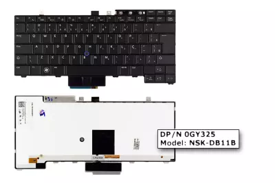 Dell Precision M4500 fekete UK angol laptop billentyűzet