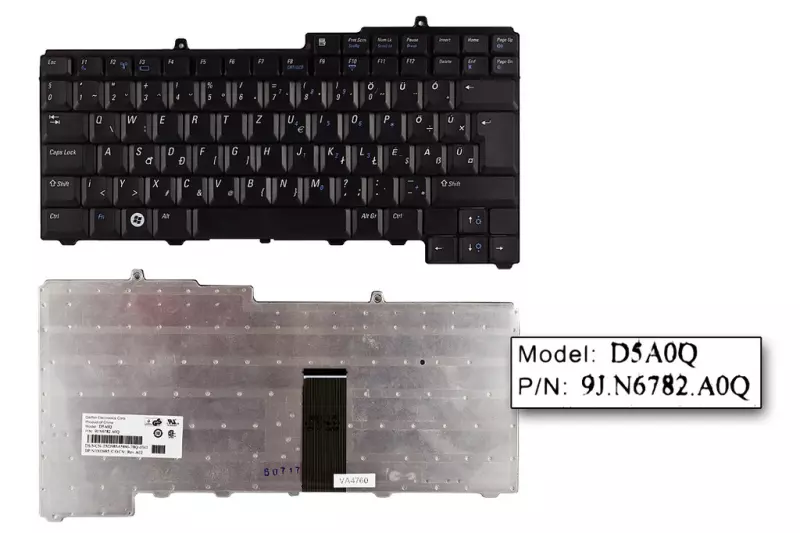 Dell Inspiron 1501, 6400, 9400 gyári új magyar billentyűzet,NSK-D5A0Q, DPN 0XD985
