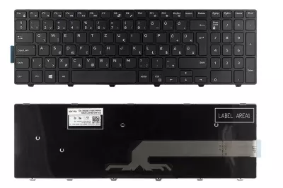 Dell Latitude 3580 fekete magyar laptop billentyűzet
