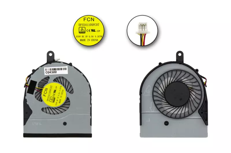 Dell Inspiron 5558, 5758, Vostro 3458, 3558 gyári új hűtő ventilátor, beszerelési lehetőséggel, (DFS541105FC0T, FG9V)
