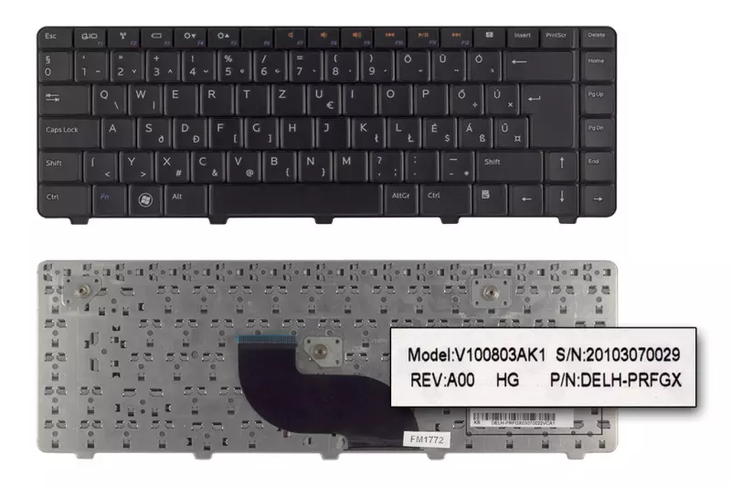 Dell Inspiron M301Z, N301Z gyári új magyar billentyűzet, 0PRFGX