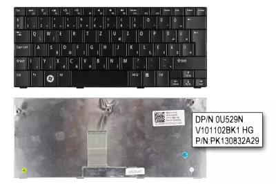 Dell Inspiron mini Mini 1010 fekete magyar laptop billentyűzet