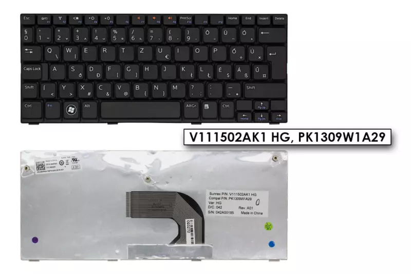 Dell Inspiron Mini 1012, 1018 gyári új magyar fekete billentyűzet (084PW4)