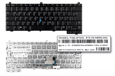 Dell Latitude D430 fekete német  laptop billentyűzet