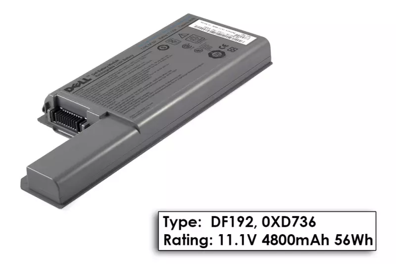 Dell Latitude D820, D830 6 cellás Gyári akkumulátor  TYPE DF192, DPN 0XD736