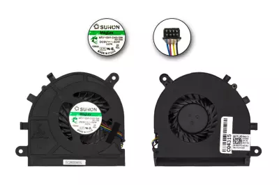 Dell Latitude E5530 gyári új hűtő ventilátor, beszerelési lehetőséggel, (4 pin) (9HTYD, MF60120V1-C420-G9A)