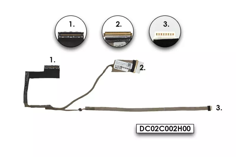 Dell Latitude E5530 használt LCD kábel (0P2FG7, DC02C002H00)