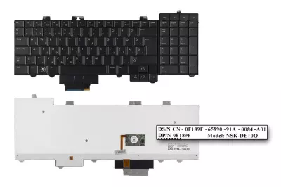 Dell Precision M6500 fekete magyar laptop billentyűzet
