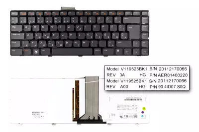 Dell Vostro 3540 fekete magyar laptop billentyűzet