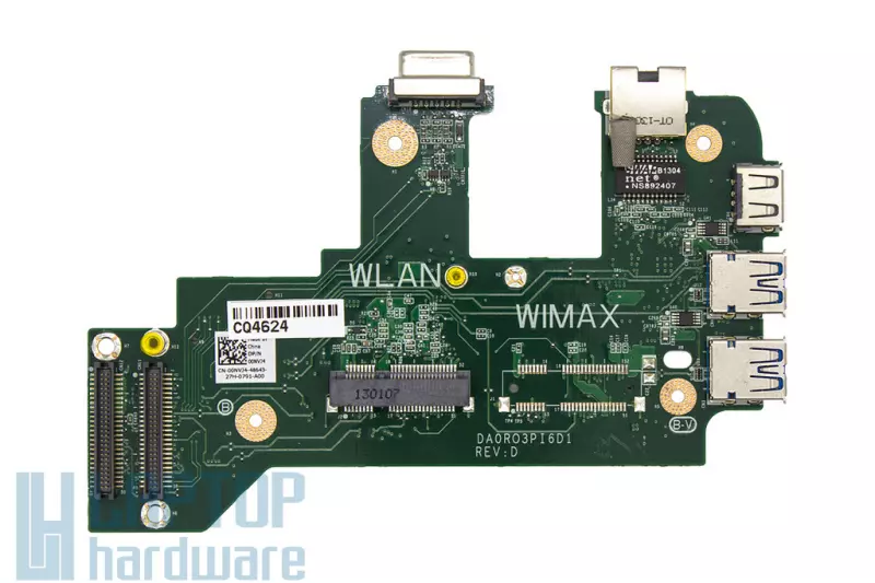 Dell Vostro 3750 használt USB/VGA/LAN/WLAN panel (00NVJ4, 0NVJ4)