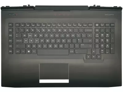HP Omen 17T-AN0, 17-AN1, gyári új Francia háttér-világításos fekete billentyűzet modul touchpaddal (150W, kis Center-Pin nyílás) (L14993-051)