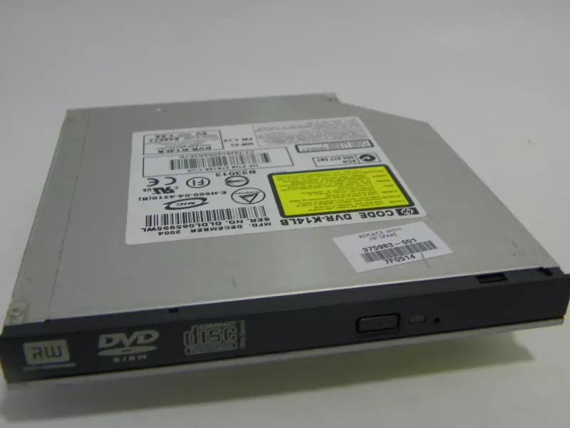 HP Pavilion DV1000 használt Optikai meghajtó DVR-K14LB DVD RW (375983-001)