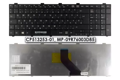 Fujitsu LifeBook A512 fekete magyar laptop billentyűzet