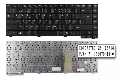 Fujitsu Amilo D1845 fekete német  laptop billentyűzet