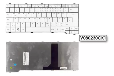 Fujitsu Esprimo X9525 fehér német  laptop billentyűzet