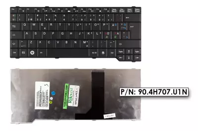 Fujitsu Esprimo X9515 fekete norvég laptop billentyűzet