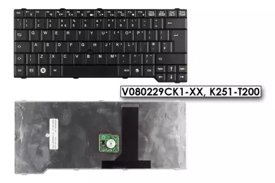Fujitsu Esprimo V6515 fekete UK angol laptop billentyűzet