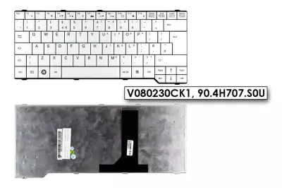 Fujitsu Esprimo X9525 fehér UK angol laptop billentyűzet