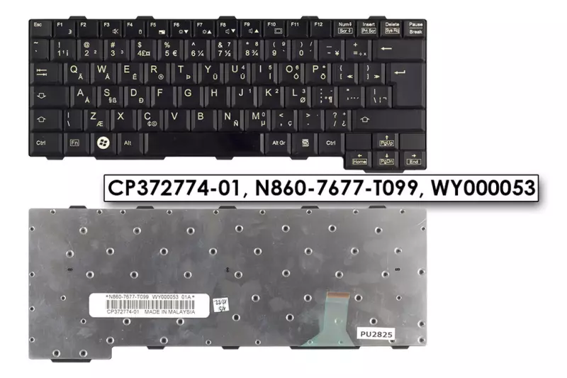 Fujitsu-Siemens LifeBook P8010, P8020 használt angol nemzetközi billentyűzet (CP372774-01)