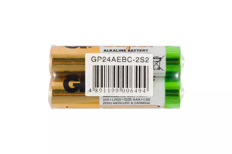 GP Super 1.5V 24A AAA nem újratölthető 2 darabos elem szett (GP24AEB-2S2)