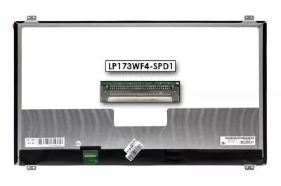 Gyári új matt 17.3'' Full HD (1920x1080) eDP LED IPS Slim kijelző (csatlakozó: 30 pin - bal) (m: 250,5mm, sz: 399,5mm)
