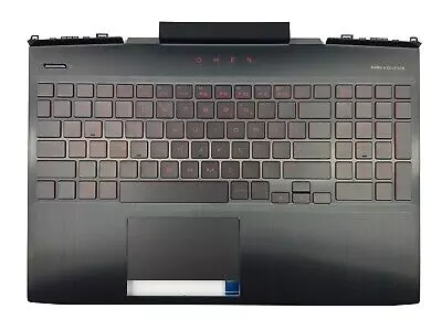 HP Omen 15-DC sorozathoz gyári új fekete-piros görög billentyűzet modul touchpaddal (L32774-151)