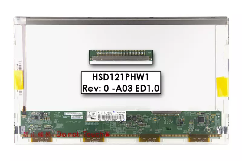 Gyári új fényes 12.1' HD (1366x768) LED kijelző (csatlakozó: 30 pin - jobb) HSD121PHW1