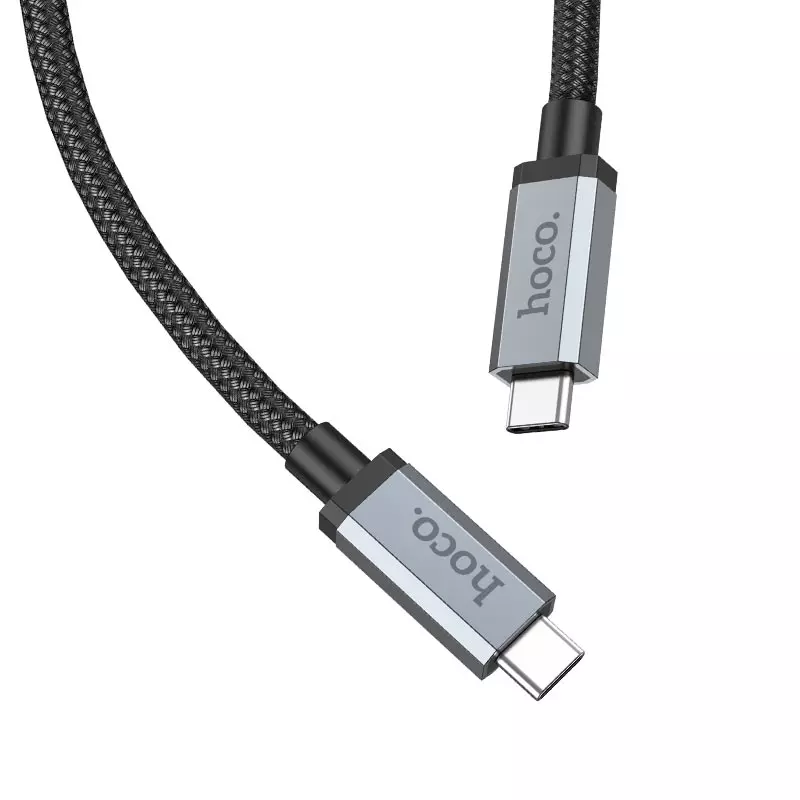 hoco. US06 USB Type-C összekötő kábel, 2m, audio/video/adat, 100W (US06)