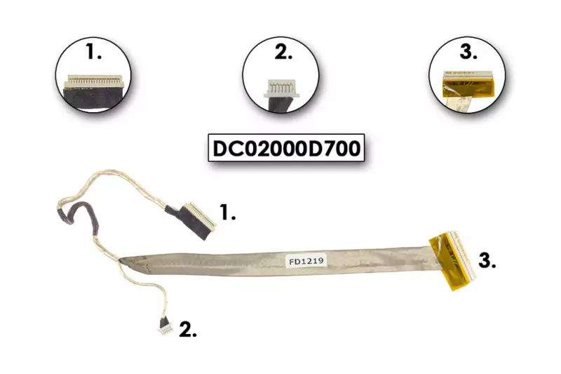 HP 530 használt Kijelző kábel(DC02000D700)