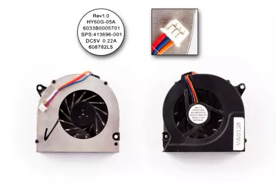 HP 6510b, 6515b, 6520s gyári új ventilátor (SPS 443917-001)