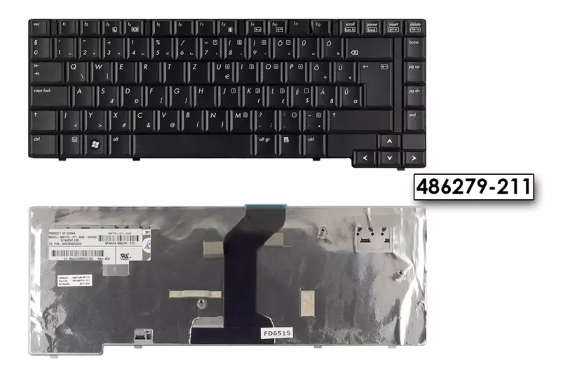 HP Compaq 6535b fekete magyar laptop billentyűzet