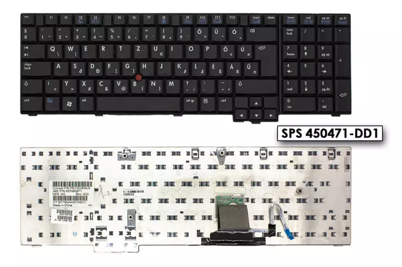 HP Compaq 8710p használt magyar billentyűzet (SPS 450471-DD1)