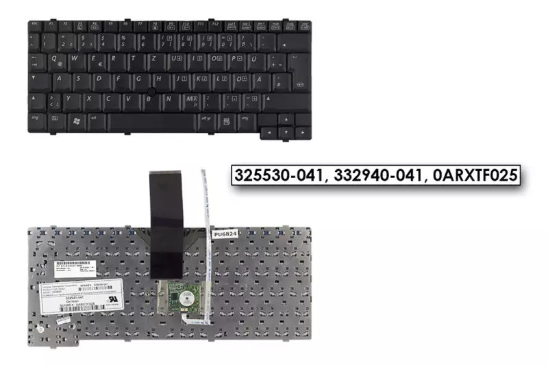 HP Compaq nc nc4010 fekete német  laptop billentyűzet