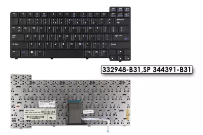 HP Compaq nc6000,nx5000,Presario V1000 használt US angol billentyűzet (332948-B31,344391-B31)