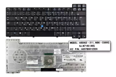 HP Compaq nx nx6140 fekete magyar laptop billentyűzet