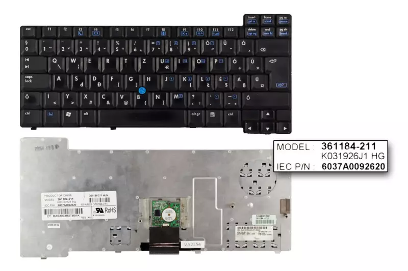 HP Compaq nc6220, nc6320 használt magyar billentyűzet (361184-211)