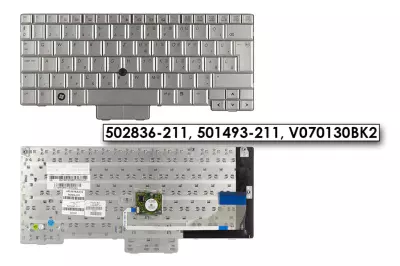 HP EliteBook 2730p gyári új ezüst magyar billentyűzet (454696-211, 502836-211)
