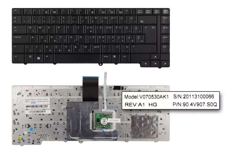 HP EliteBook 6930p gyári új magyar billentyűzet trackpointtal (483010-211)