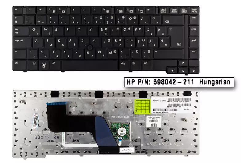 HP EliteBook 8440p, 8440w gyári új magyar billentyűzet (SPS 594052-211)