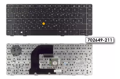 HP EliteBook 8470w ezüst-fekete magyar laptop billentyűzet