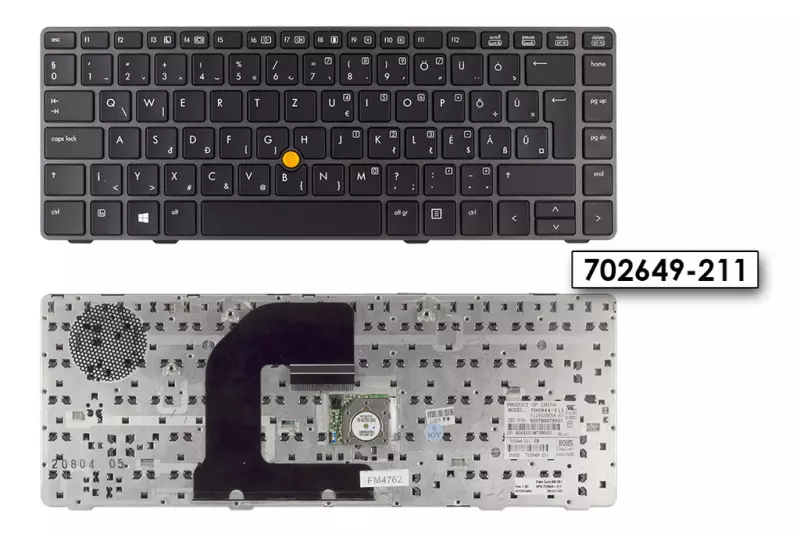 HP EliteBook 8470p, 8470w billentyűzet, SPS 702649-211