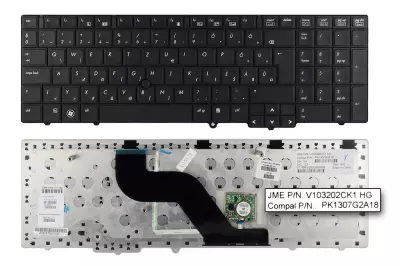 HP EliteBook 8540w fekete magyar laptop billentyűzet